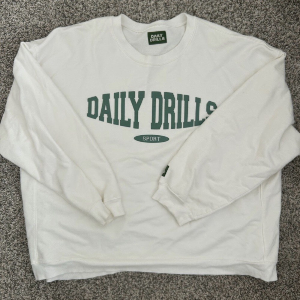 UNIQUE Daily Drills Classic White Crew